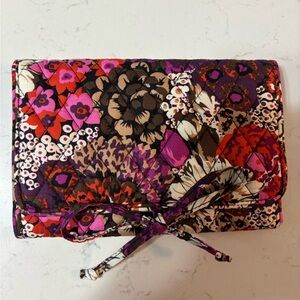 Vera Bradley All Wrapped Up Travel Jewelry Case- Rosewood